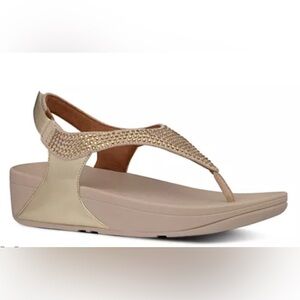 Fitflop Gold Sandals with Ergonomic Sole